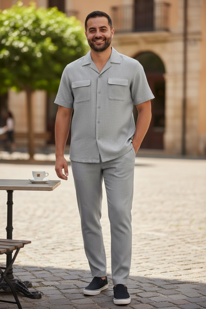 Stacy Adams | 3510 | Solid Linen Set