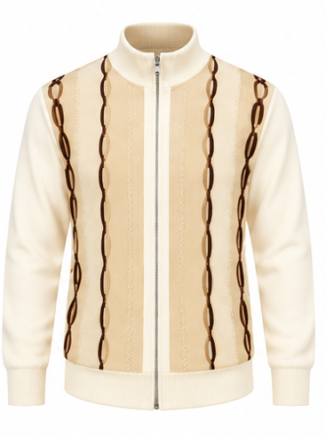 Silversilk 31001 Suede Zip-Up Sweater
