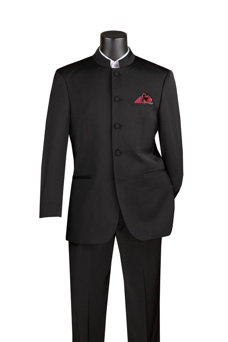 Vinci | 5HT | 5-Button Banded Collar Suit
