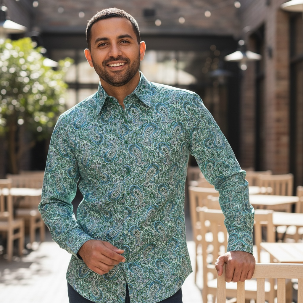 MANZINI | MZT-205 | DRESS SHIRT W/ CUFFLINKS