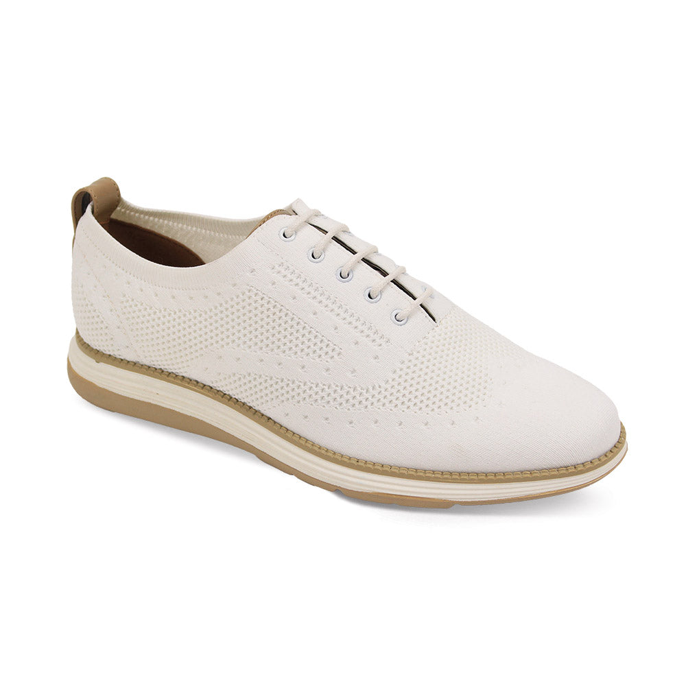718 | 7058 Wing Tip Knit Lace-Up Shoe