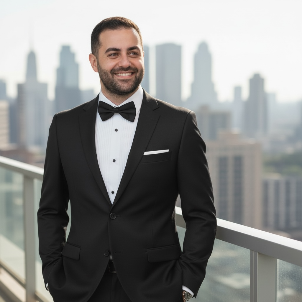 HENRI PICARD | TUXEDO SHIRT W/ BOW TIE