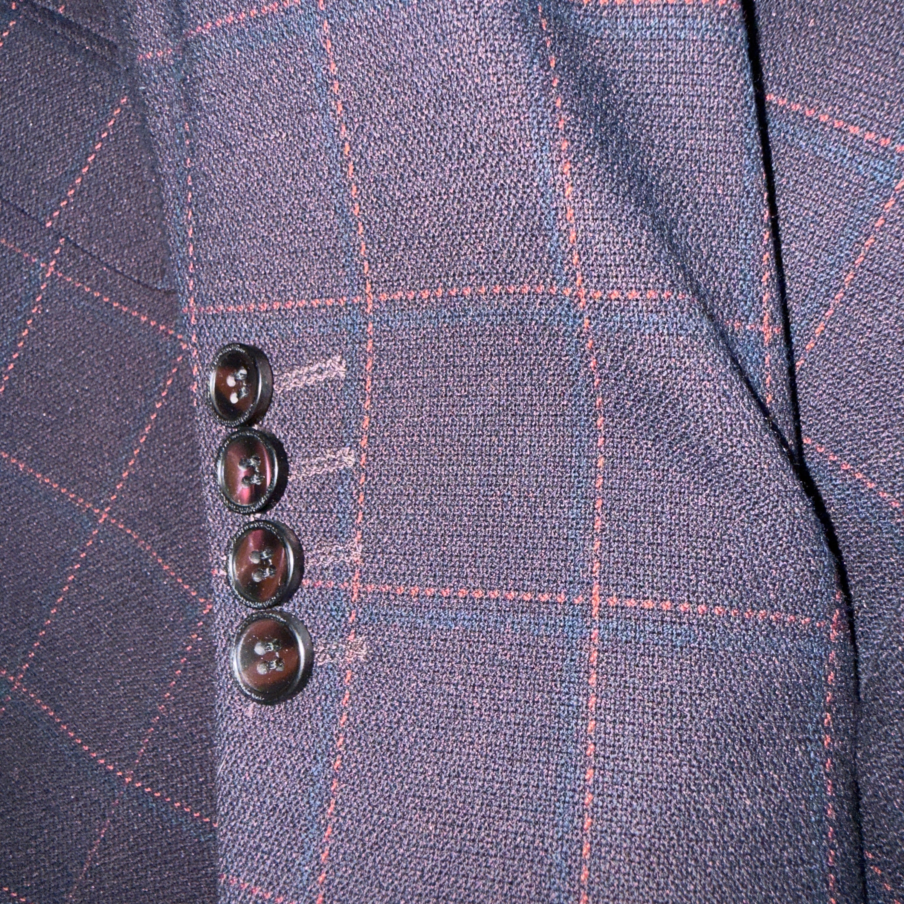 NEEDLE & STITCH | J-6855 | 2B STRETCH PLAID BLAZER / SPORT JACKET