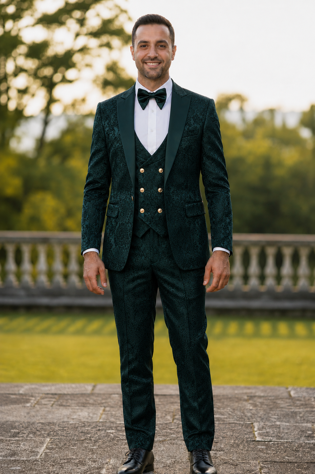 Insomnia | Armani | 3-Piece Tuxedo With Double-Breasted Vest & Matching Bow Tie