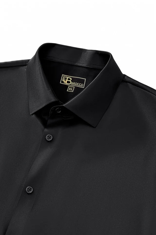 B400 ~ SATIN SIGNITURE STITCHLESS STRETCH SHIRT ~ BAROCCO