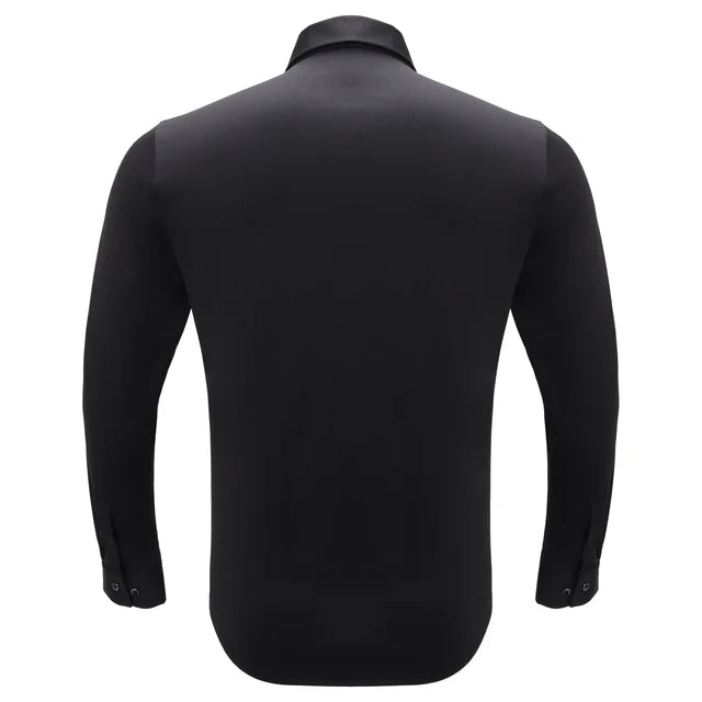 B558 ~ NOIR ESSENCE STRECH SHIRT ~ BAROCCO
