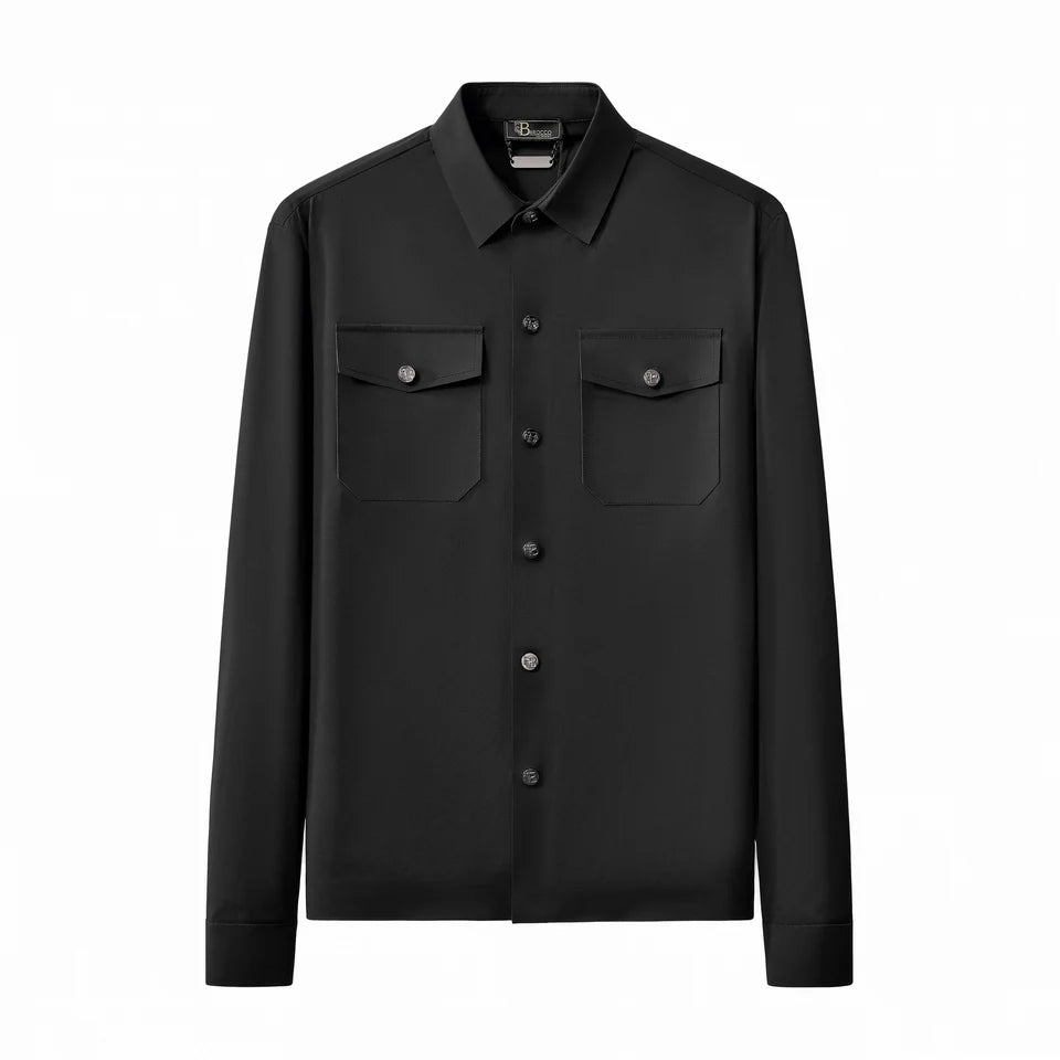 BPJ620 ~ COMMANDTECH SNAP BUTTON FLAP POCKET SHIRT ~ BAROCCO