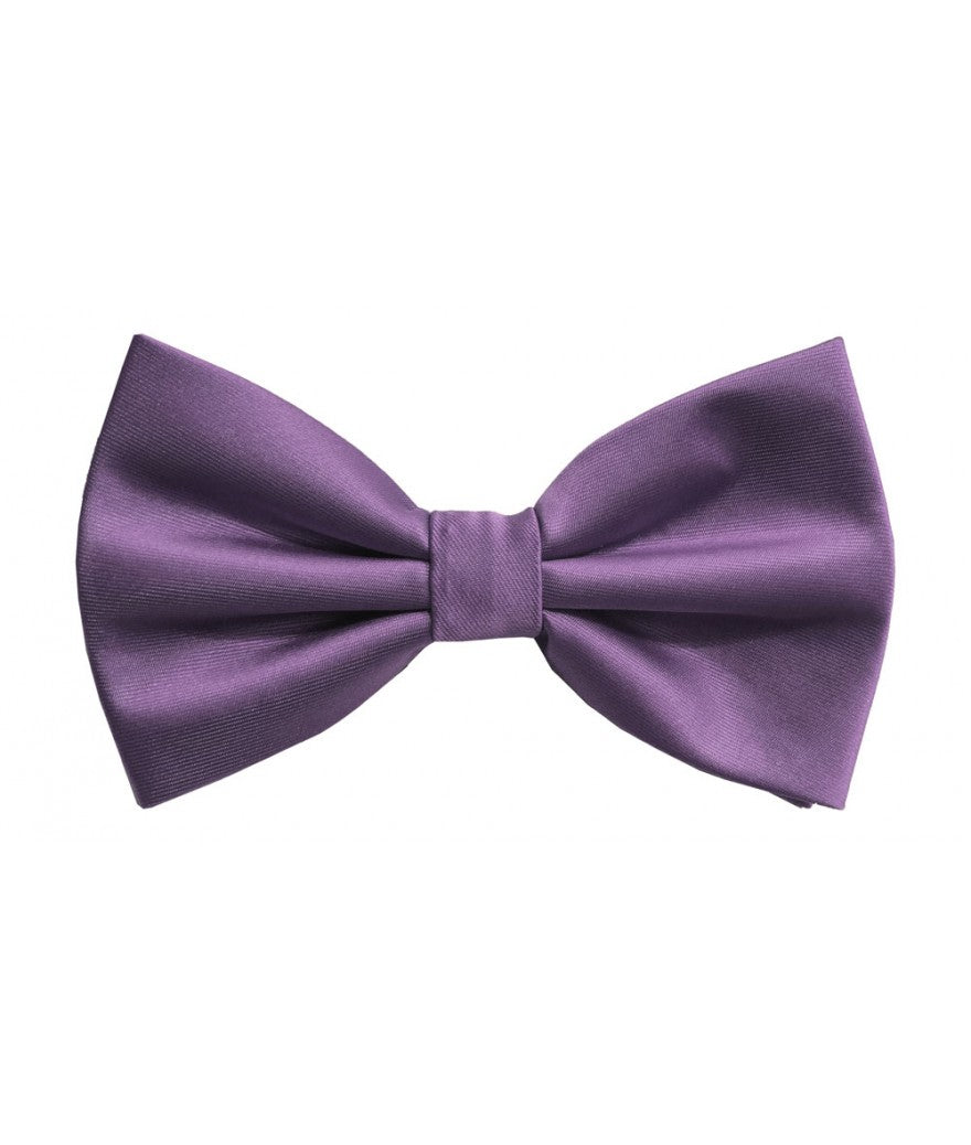 BQ | BT100 | SOLID SATIN BOW TIES & HANKIE PRE-TIED