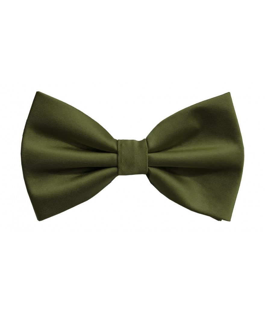 BQ | BT100 | SOLID SATIN BOW TIES & HANKIE PRE-TIED