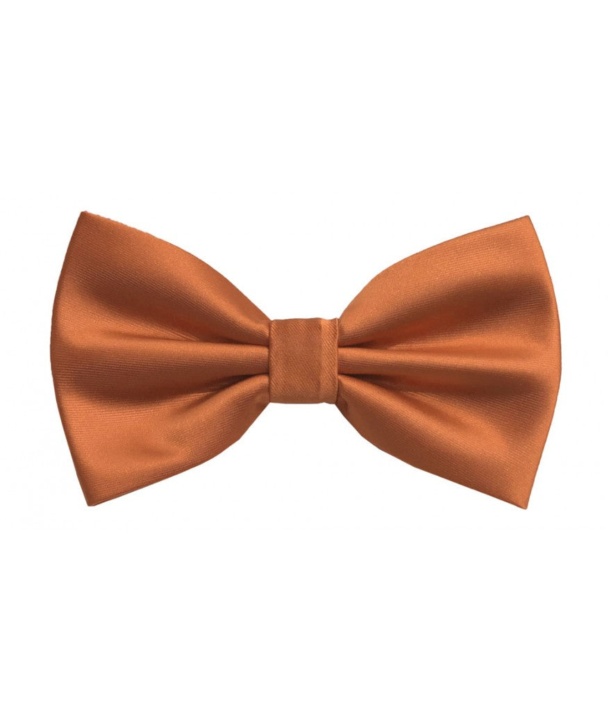 BQ | BT100 | SOLID SATIN BOW TIES & HANKIE PRE-TIED