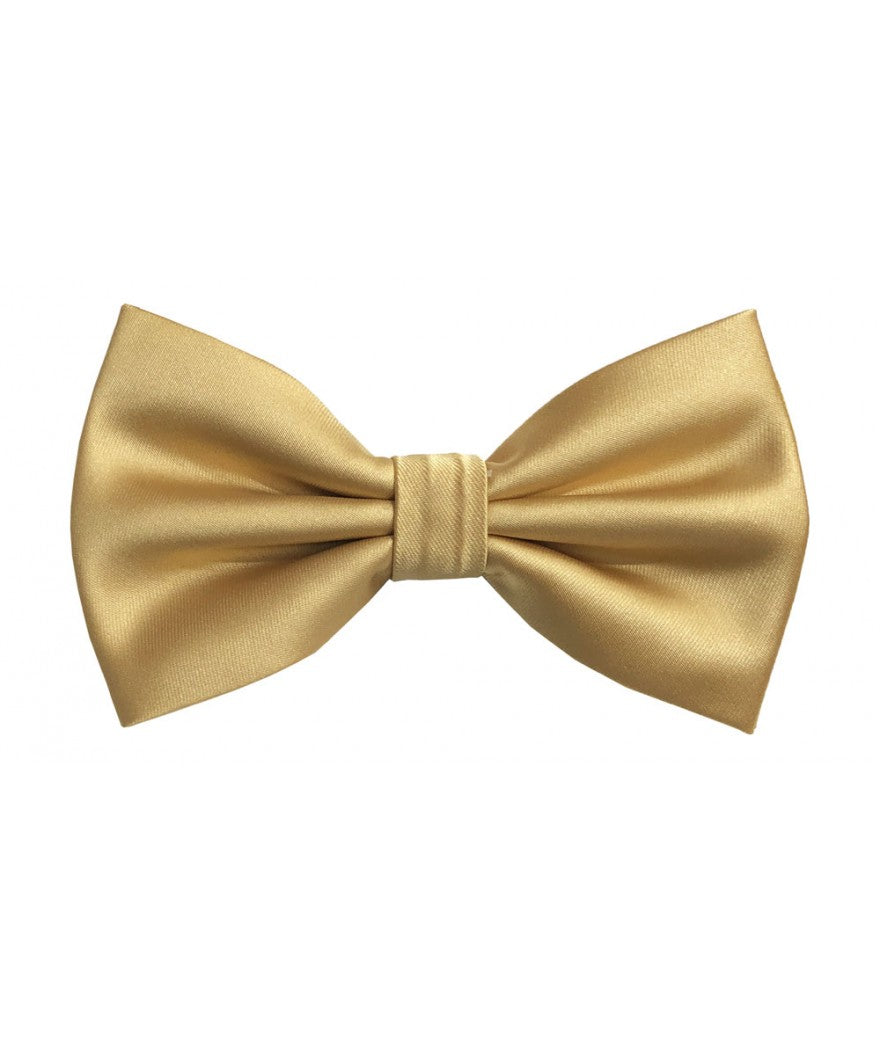 BQ | BT100 | SOLID SATIN BOW TIES & HANKIE PRE-TIED