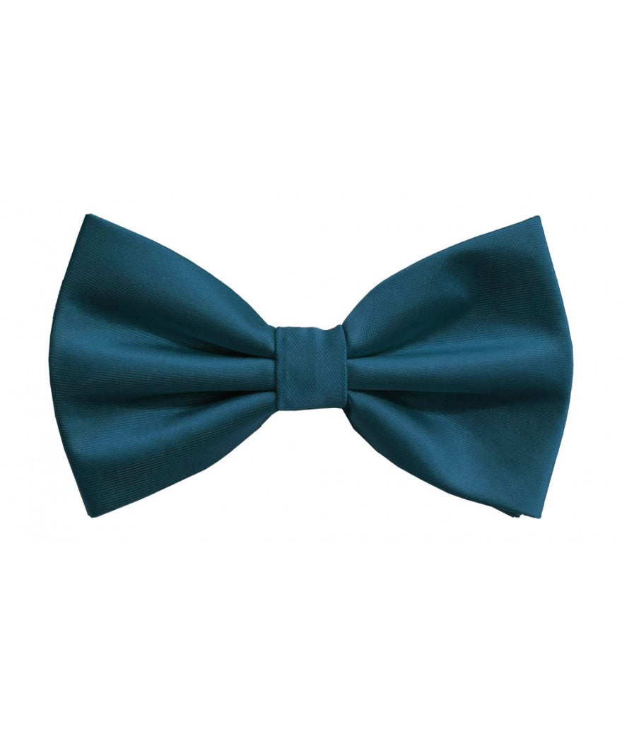 BQ | BT100 | SOLID SATIN BOW TIES & HANKIE PRE-TIED