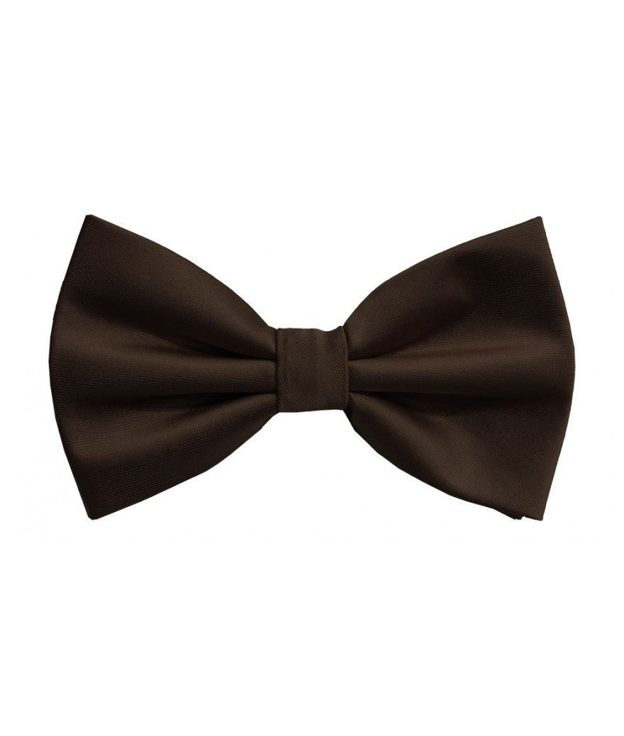 BQ | BT100 | SOLID SATIN BOW TIES & HANKIE PRE-TIED