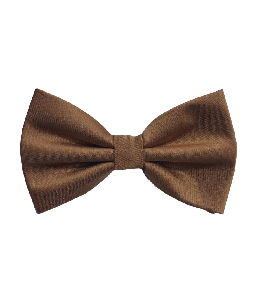 BQ | BT100 | SOLID SATIN BOW TIES & HANKIE PRE-TIED