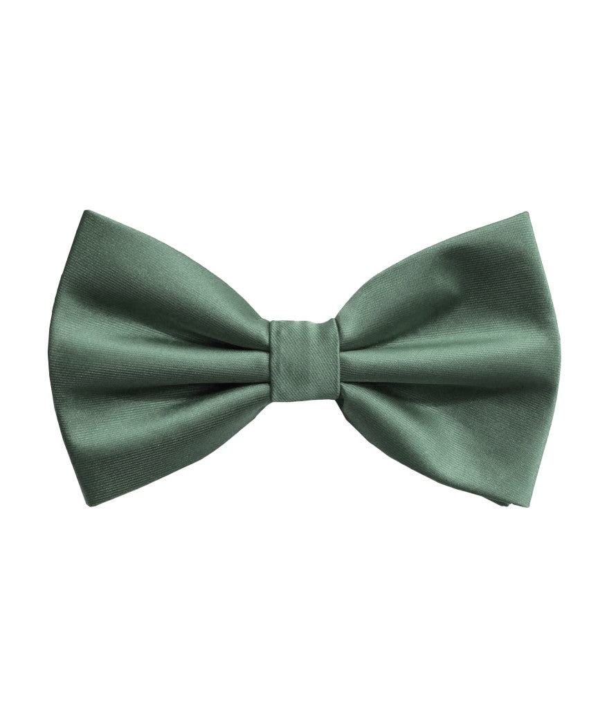 BQ | BT100 | SOLID SATIN BOW TIES & HANKIE PRE-TIED