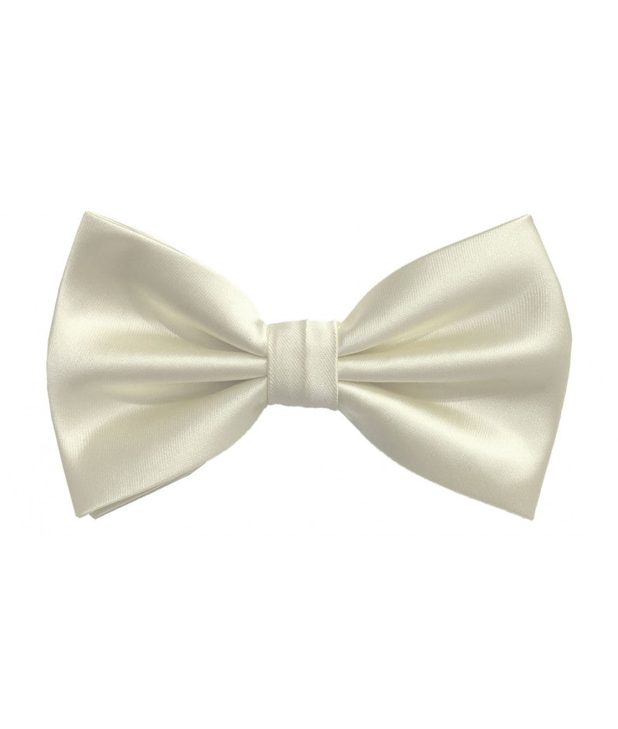 BQ | BT100 | SOLID SATIN BOW TIES & HANKIE PRE-TIED