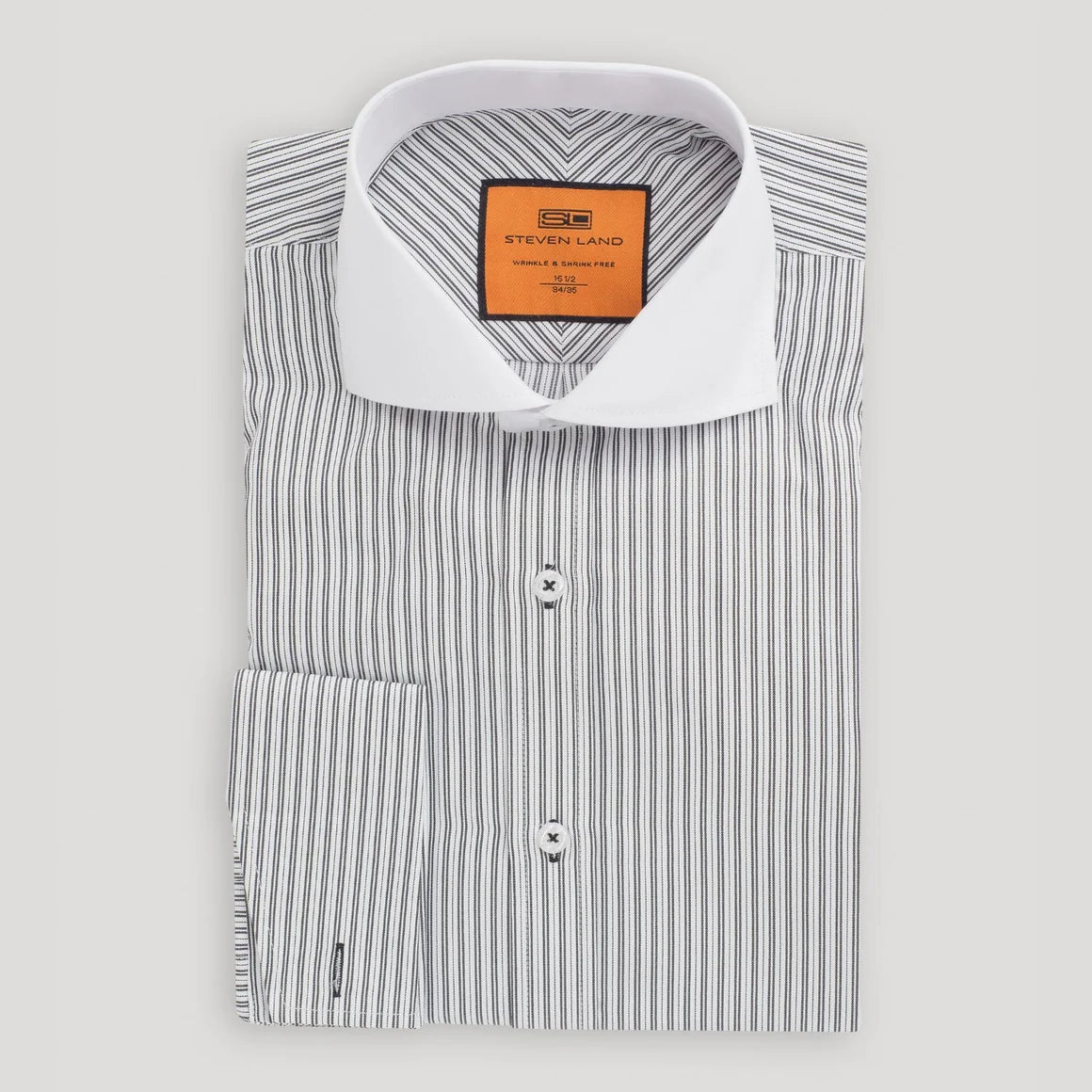 Steven Land DM275 Sidney Shadow Stripe Dress Shirt