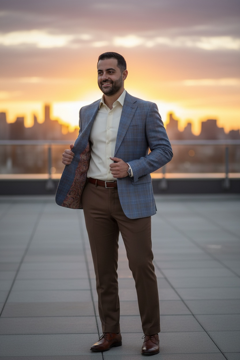 Tiglio | Capri 26610J | 2-Button Pick Stitch Notch Lapel Blazer