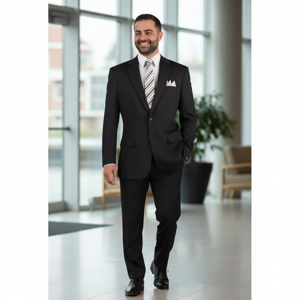 Vinci SDX-3 2-Button Slim Fit Super Stretch Suit