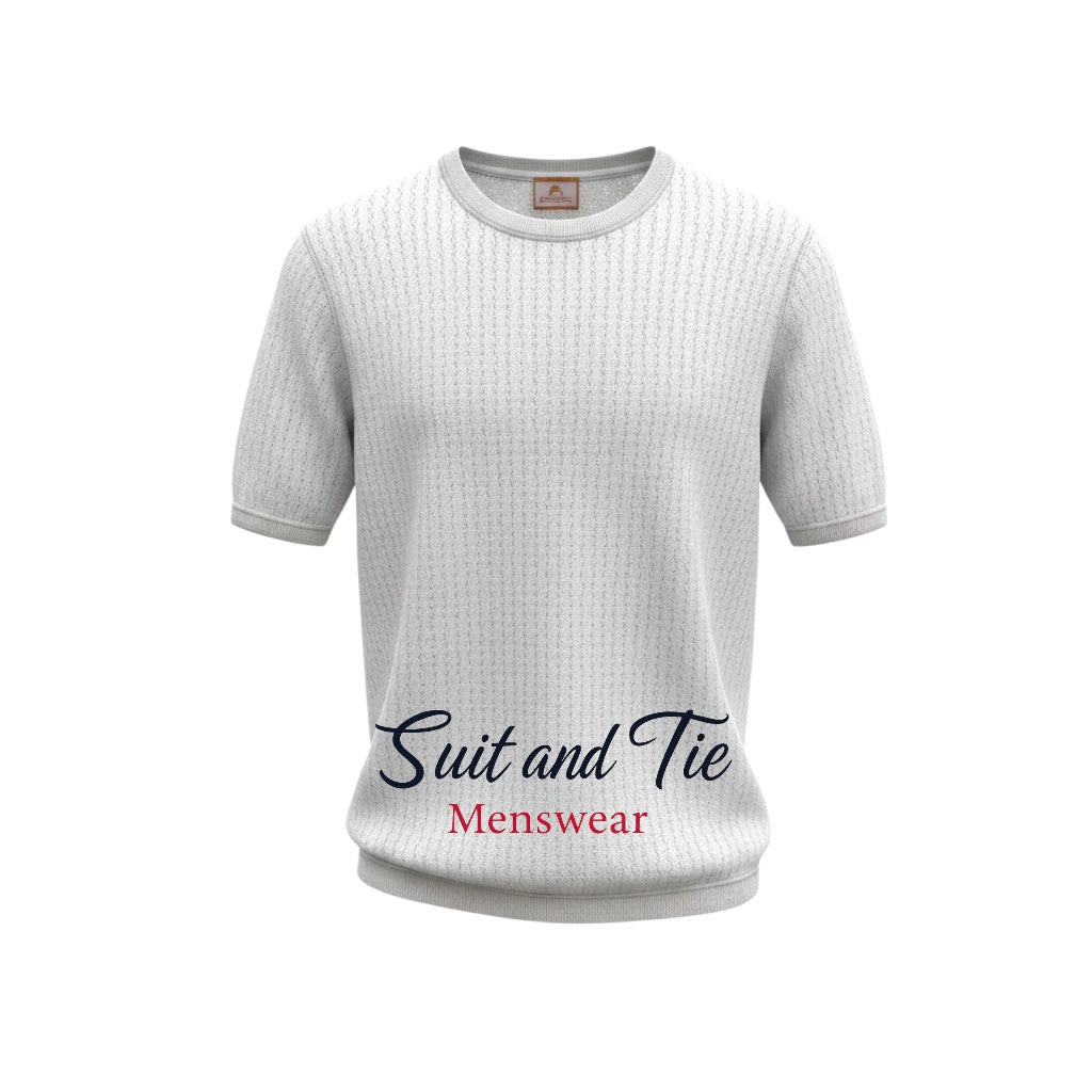 Cigar | CR-1681 | Short Sleeve Knitted Mock Shirt