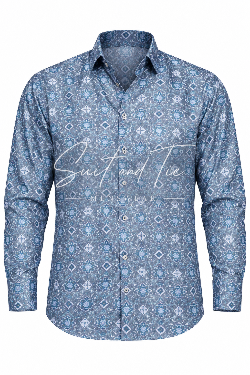 Manzini MZT203 Long Sleeve French Cuff Button-Up Shirt