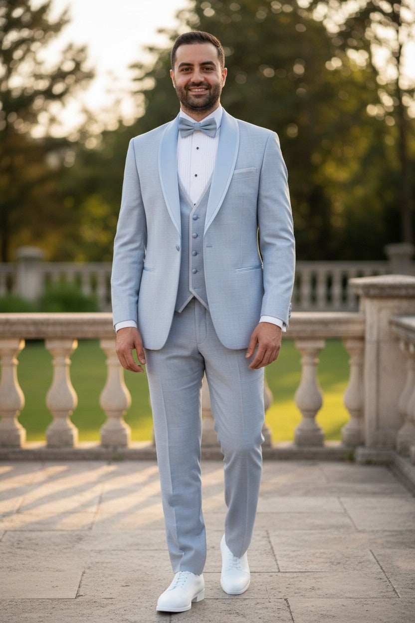Needle & Stitch | 3-Piece Shawl Lapel Tuxedo With Matching Bow Tie