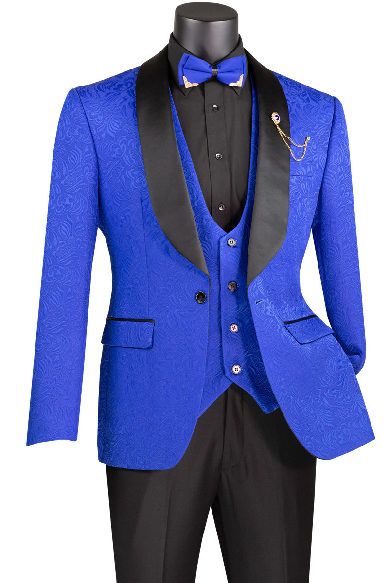 VINCI | TVSJ-1 | 3PC JACQUARD TUXEDO