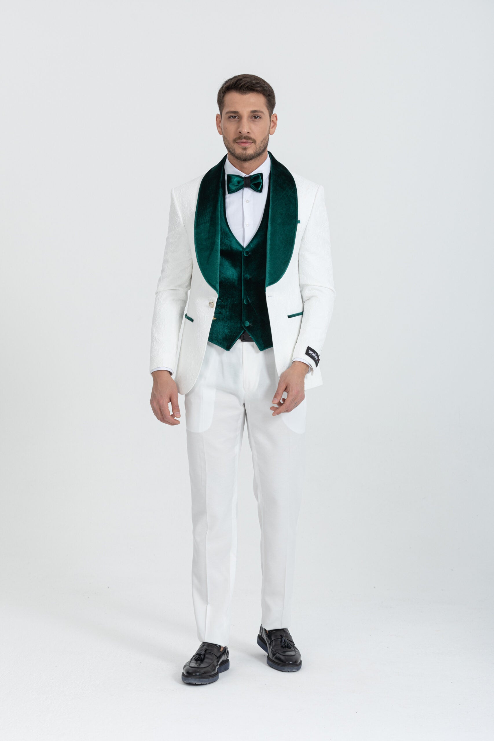 Derman | TXD24 | Velvet Shawl Lapel Tuxedo With Velvet Vest