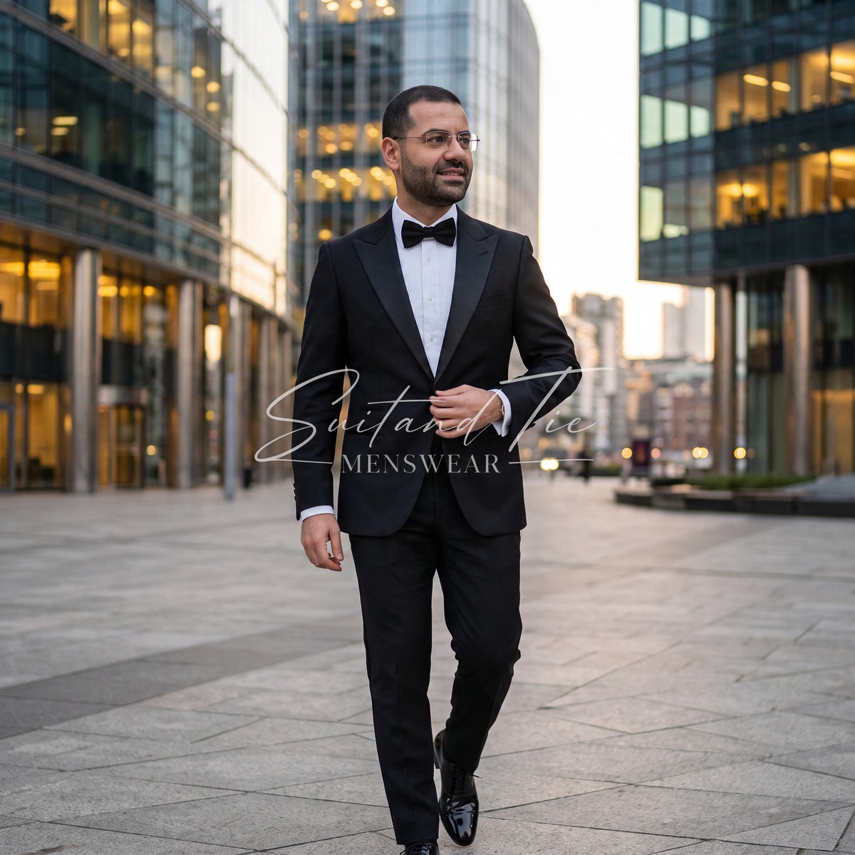 Tiglio | Trofeo Satin Peak Lapel Tuxedo