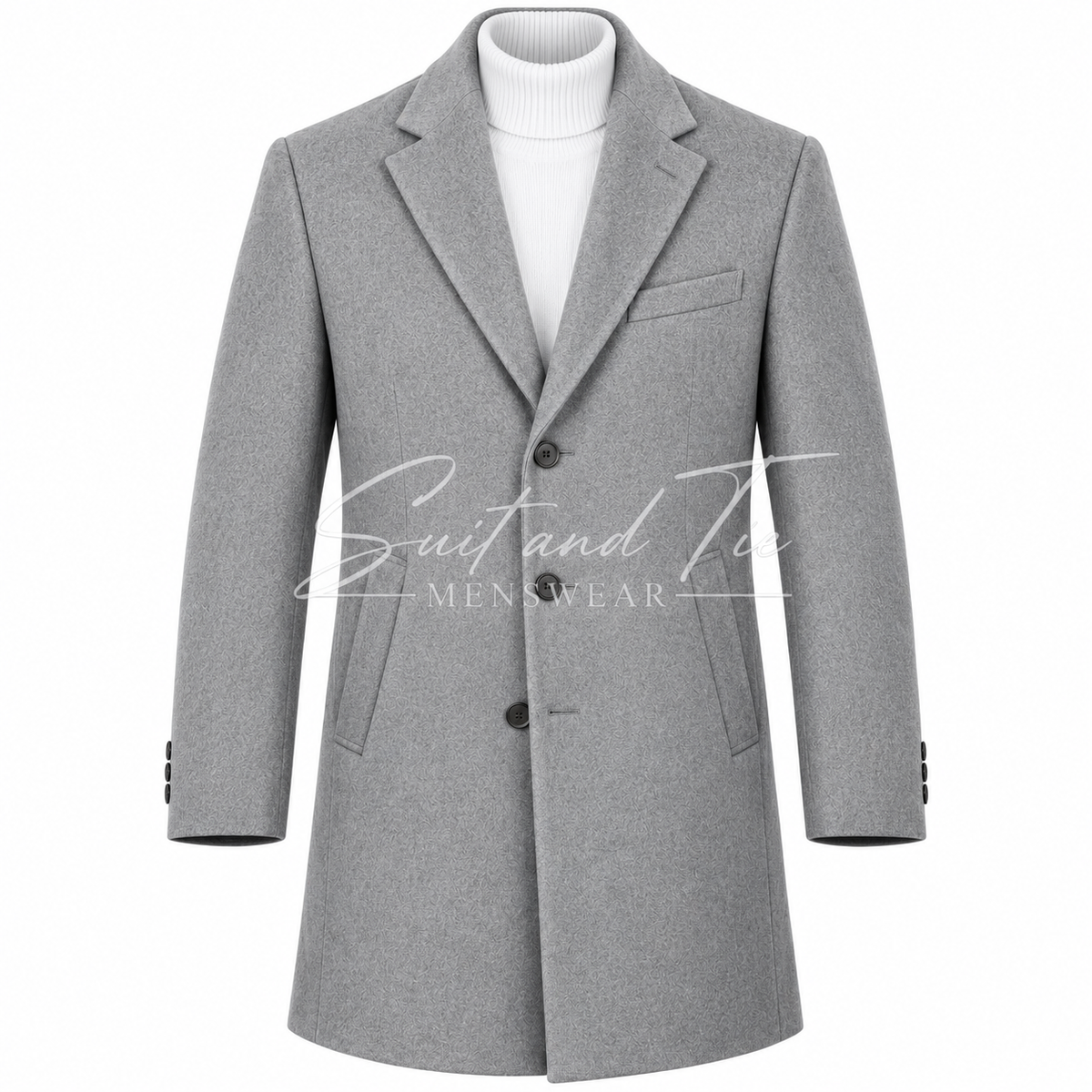 Maenza Wool Peacoat with Notched Lapel W2101