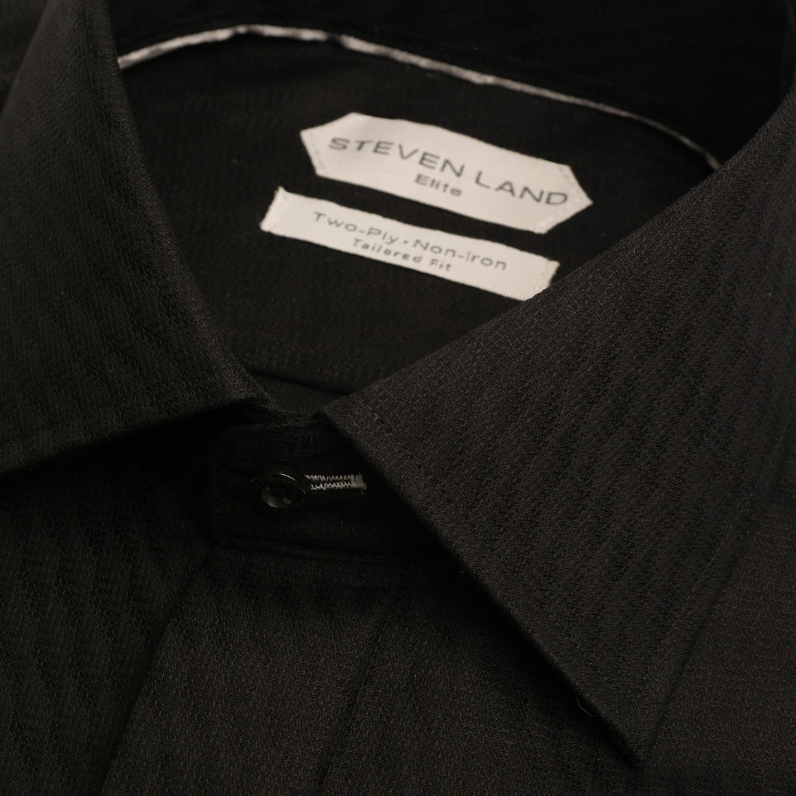 Steven Land Men's Pebbled Cotton Button Cuff Dress Shirt WW26B