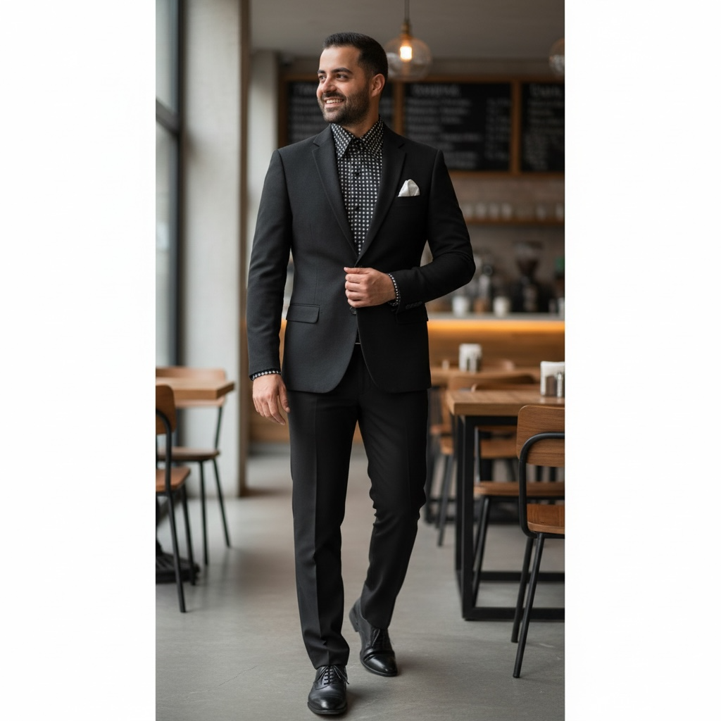 NEEDLE & STITCH | J-326 | 2B SOLID STRETCH BLAZER / SPORT COAT