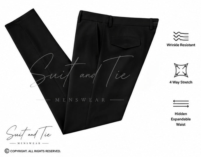 Stacy Adams | 28000P 4-Way Stretch Pant With Adjustable Waistband