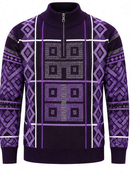 SilverSilk 32022 Quarter-Zip Mock Sweater