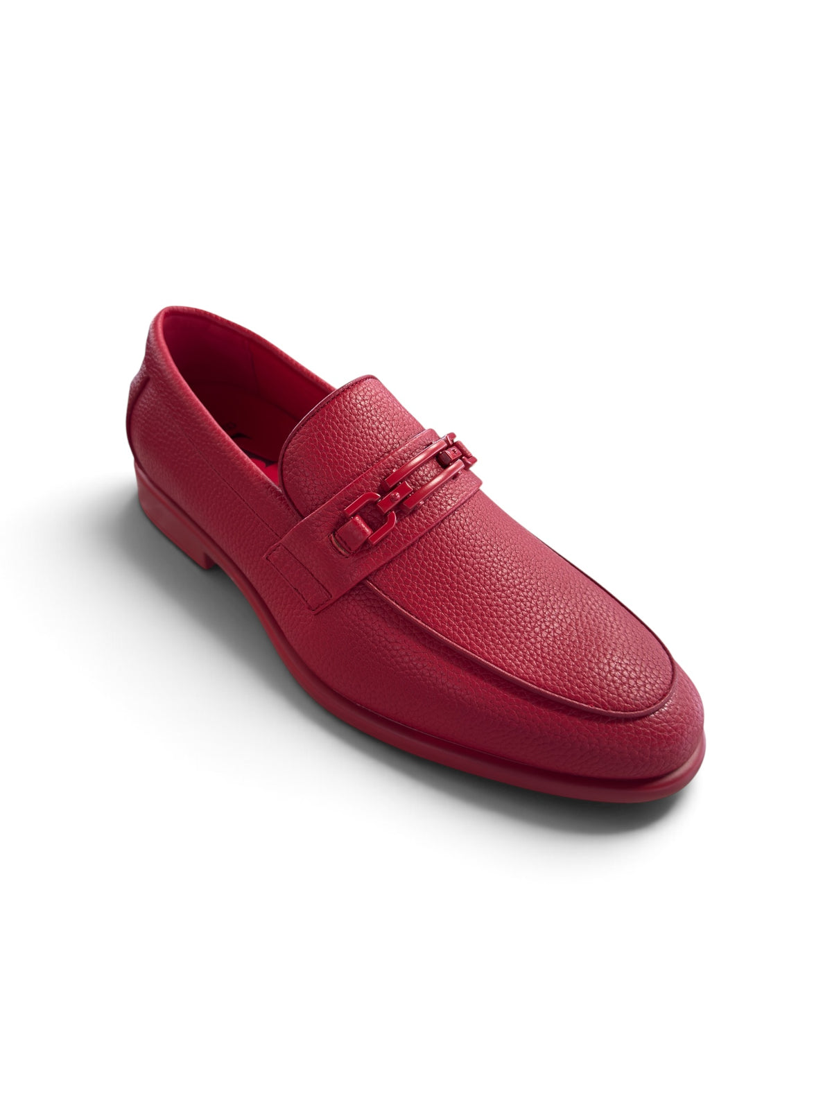 Ashford Moc Toe Buckle Loafer Dusty Rose Red ASH4