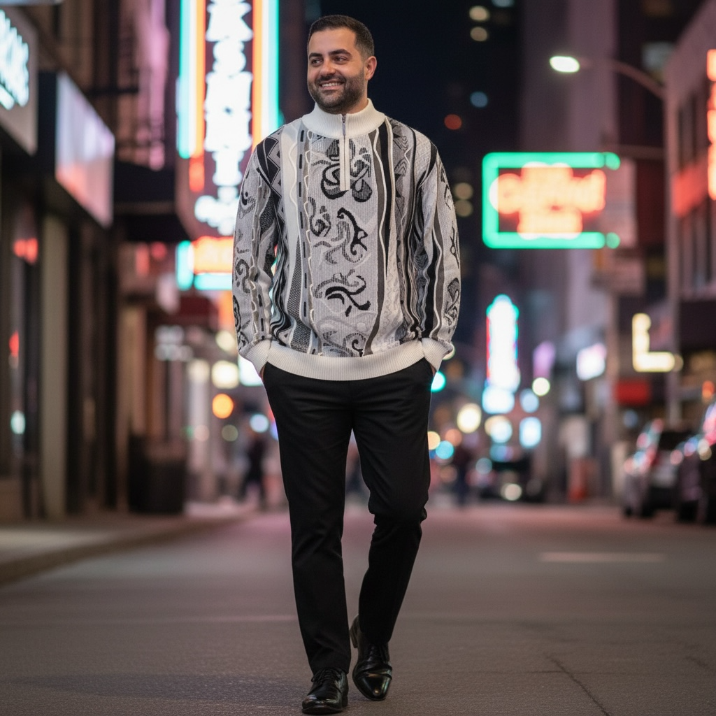 STACY ADAMS | 1/4 ZIP UP PULLOVER | 14009