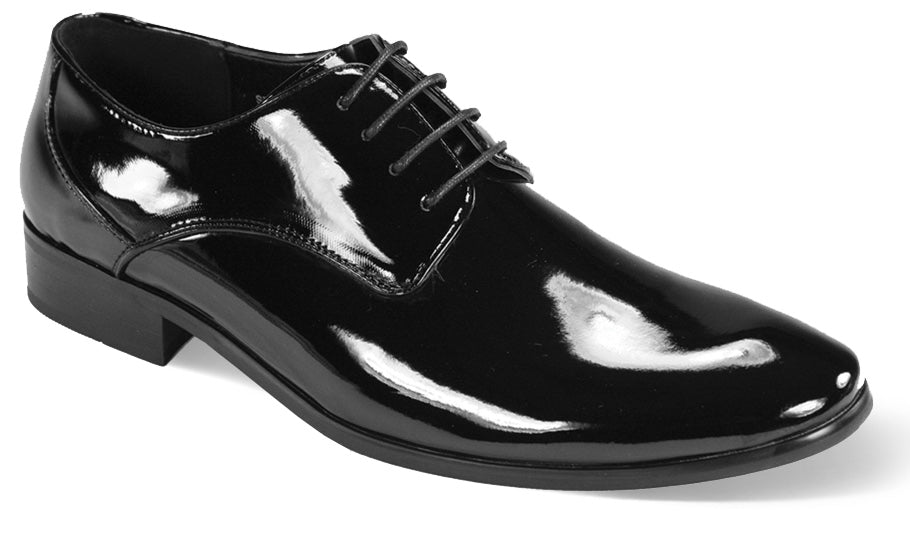 HARLEM KNIGHTS | 5900 PATENT FAUX LEATHER PLAIN TOE LACE