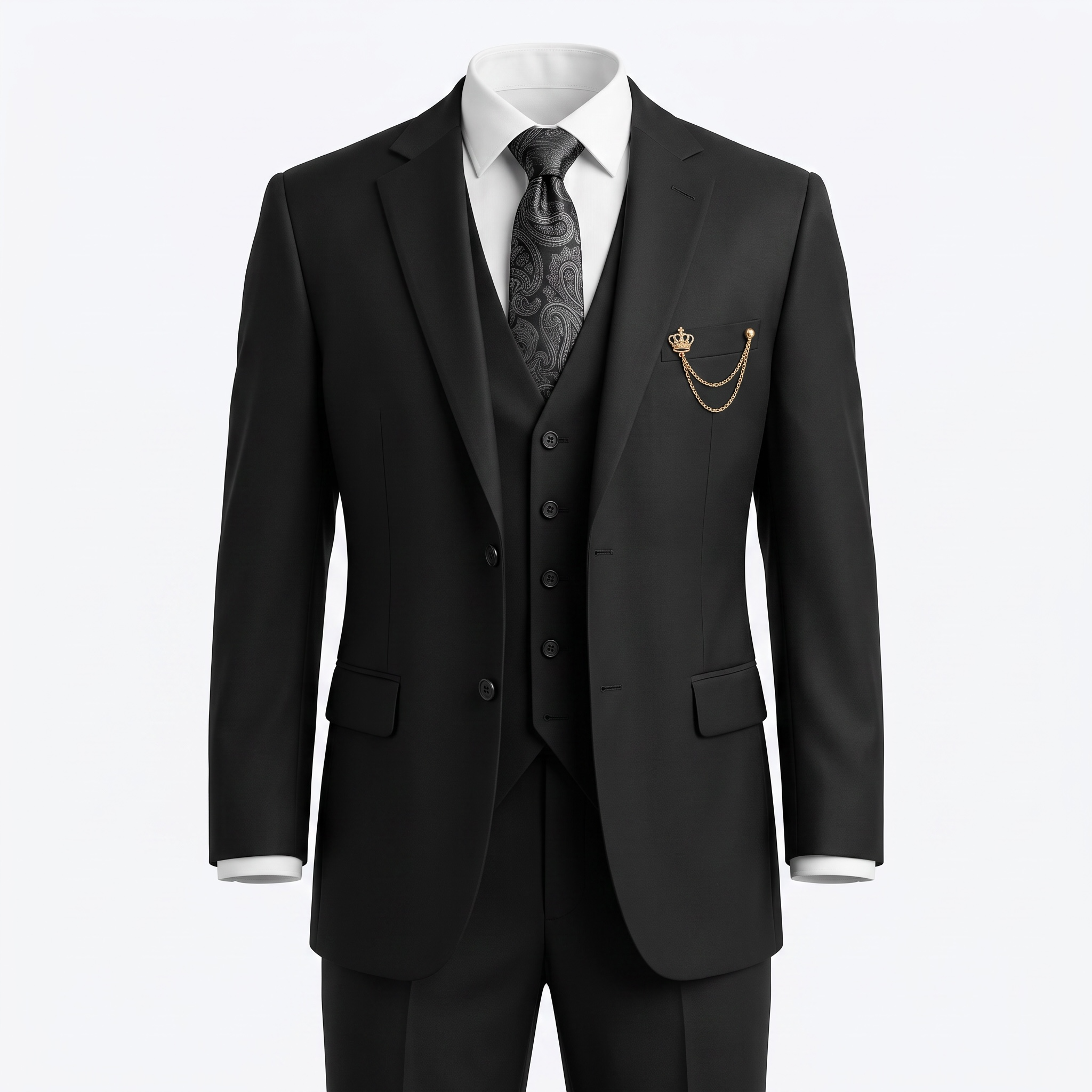Vinci 3-Piece 2-Button Vested Suit V2TR