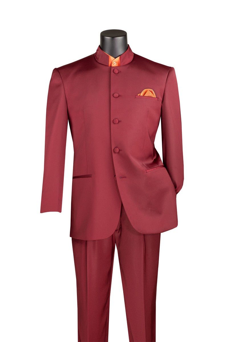 Vinci | 5HT | 5-Button Banded Collar Suit