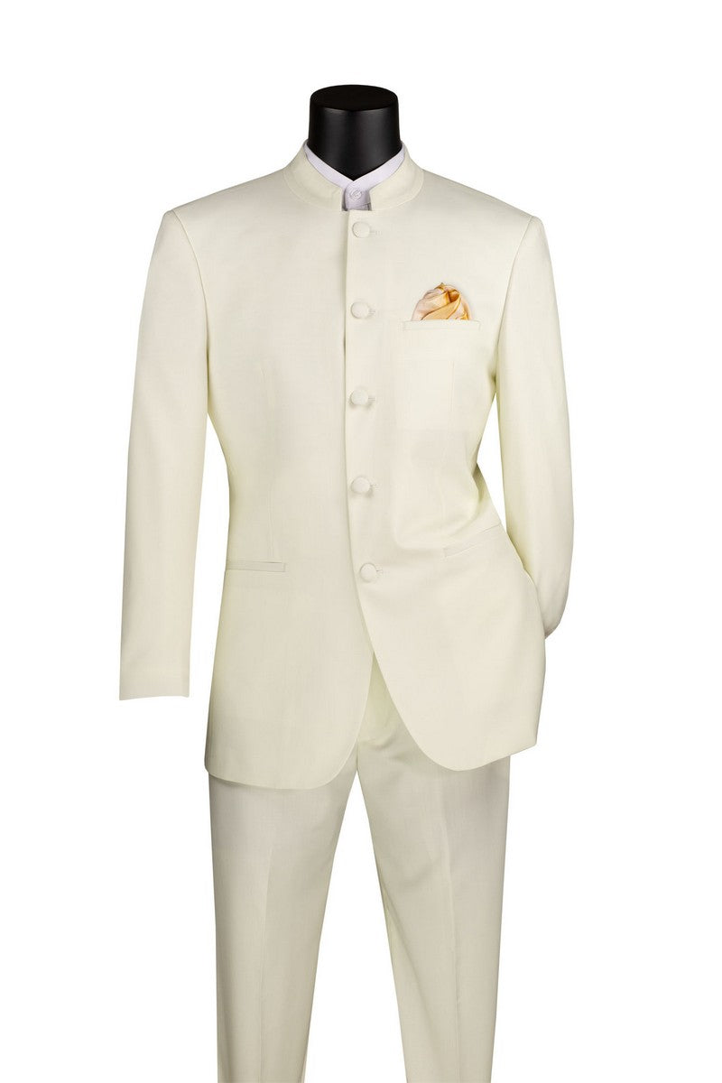 Vinci | 5HT | 5-Button Banded Collar Suit