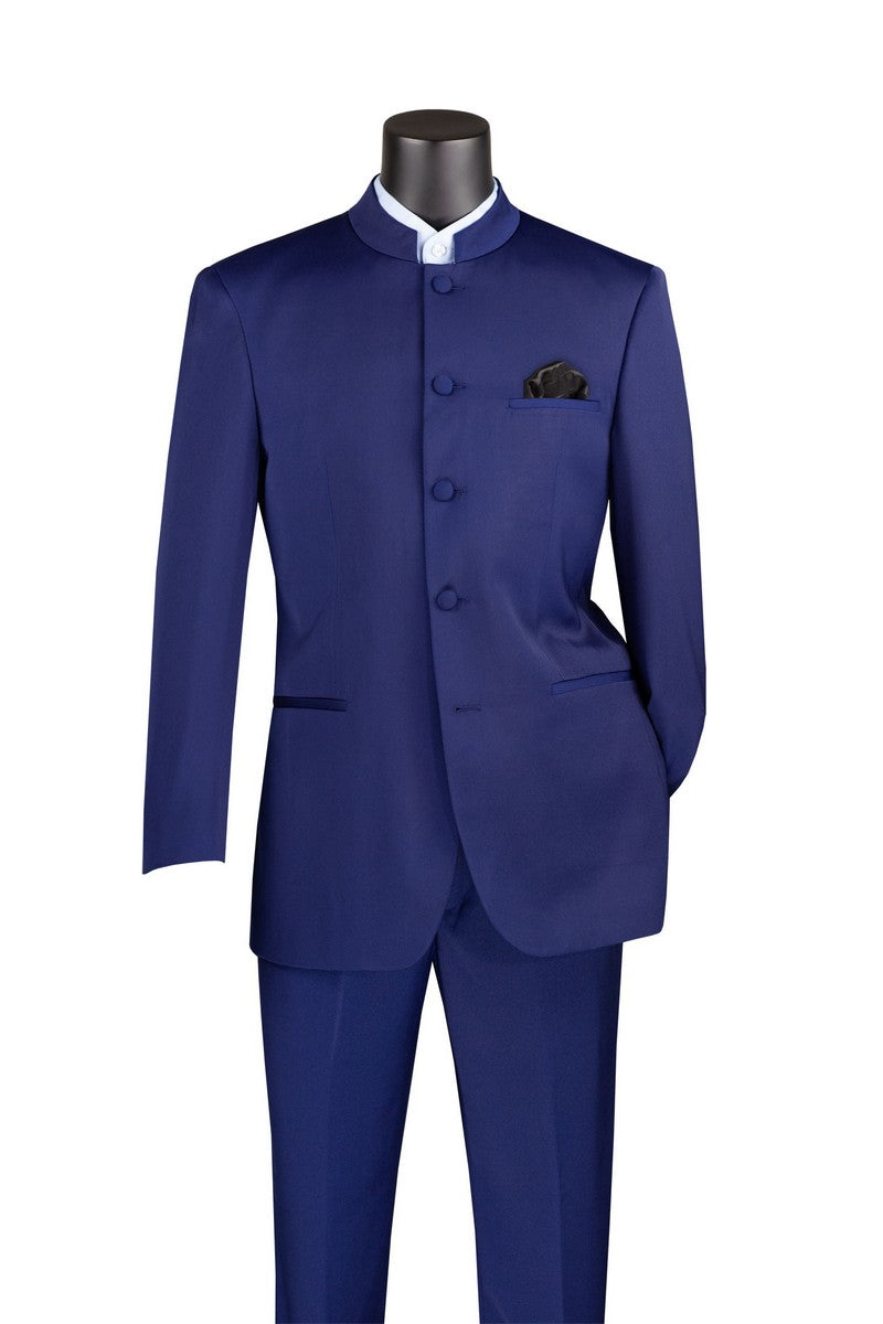 Vinci | 5HT | 5-Button Banded Collar Suit