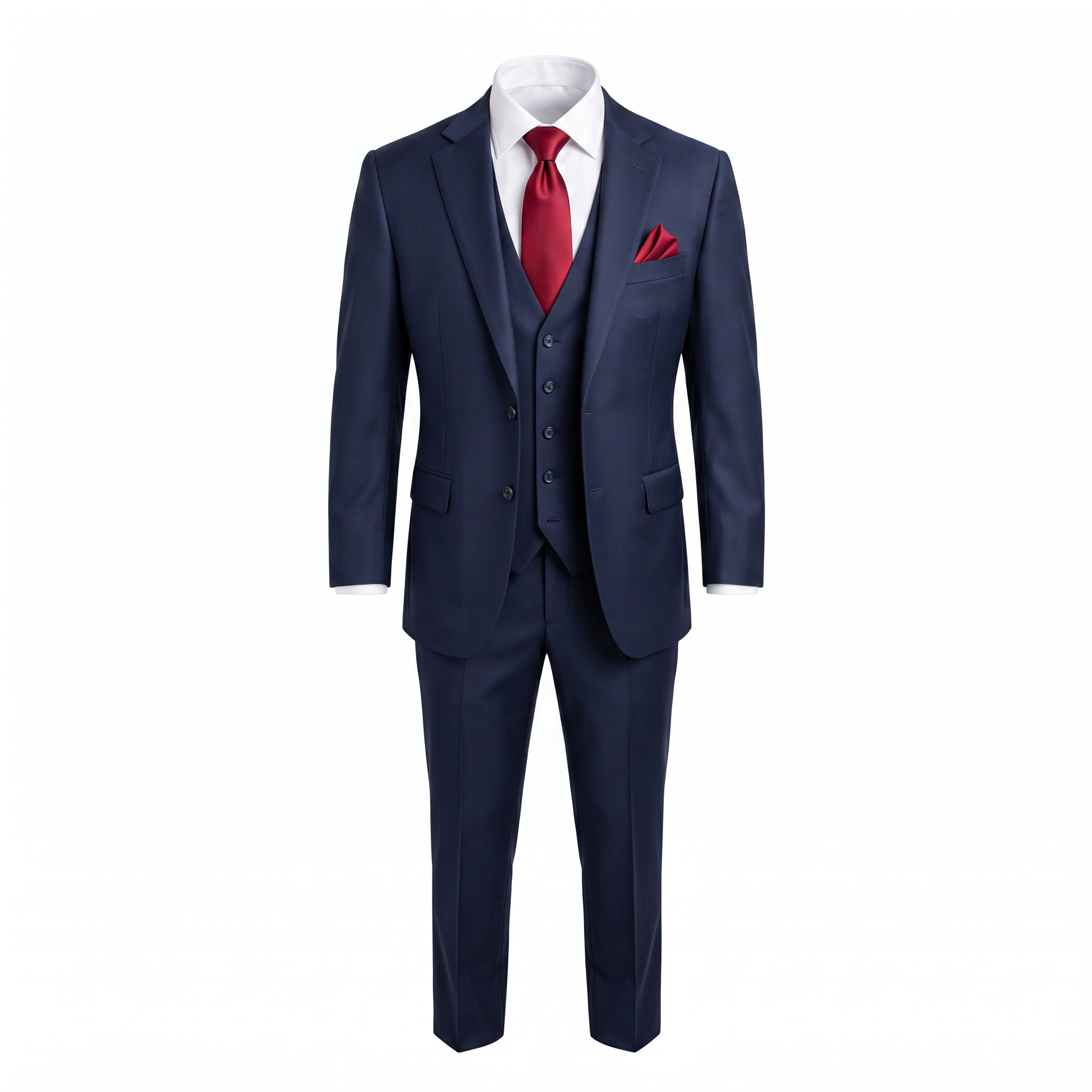 Vinci 3-Piece 2-Button Vested Suit V2TR