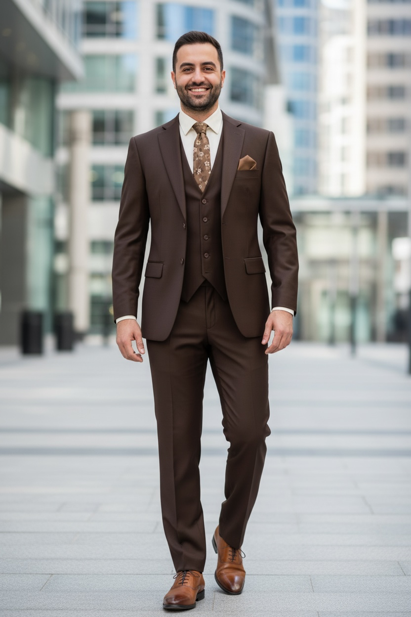 Vinci 3-Piece 2-Button Vested Suit V2TR