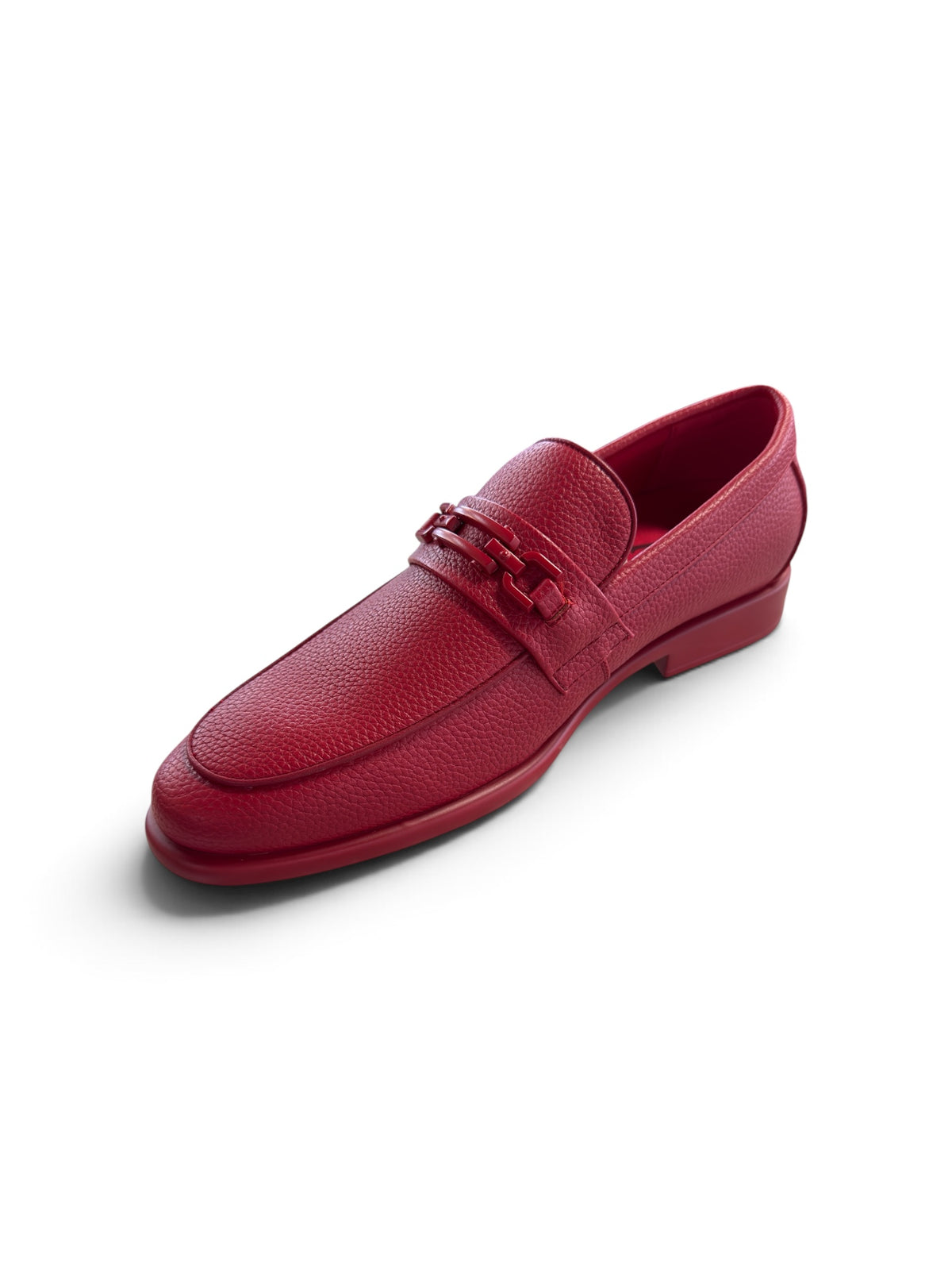 Ashford Moc Toe Buckle Loafer Dusty Rose Red ASH4