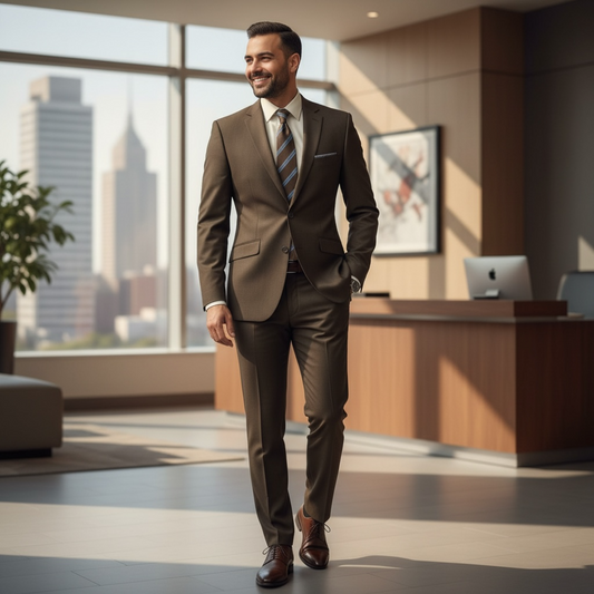 VINCI | S2RK-7 | 2B TEXTURE WEAVED STRETCH SUIT