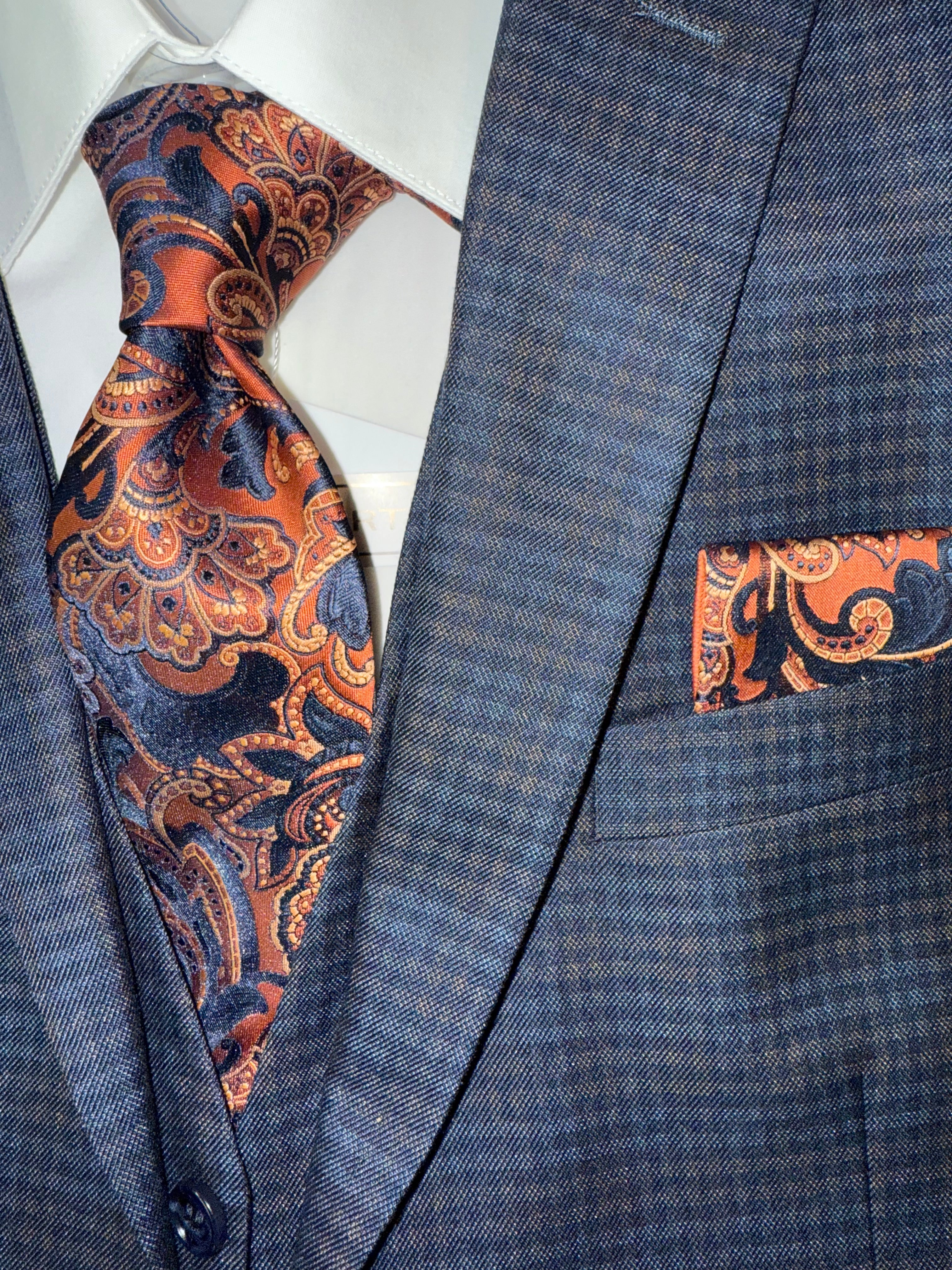 STUDIO FERARA | 31702 | 3PC PLAID SUIT | MODERN FIT