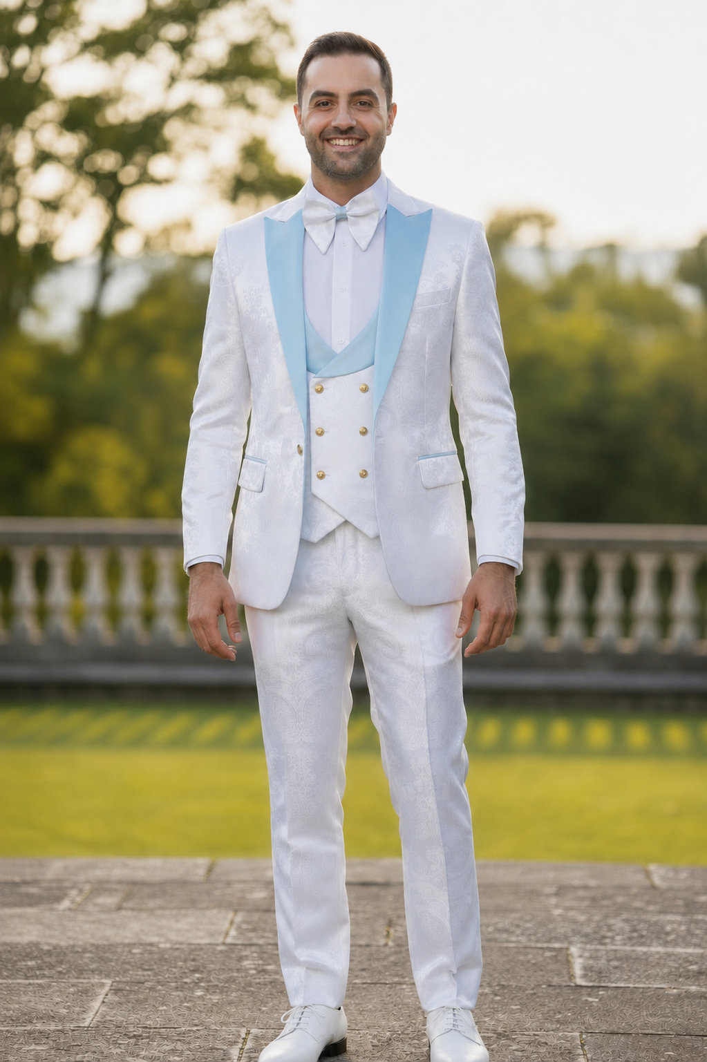 Insomnia | Armani | 3-Piece Tuxedo With Double-Breasted Vest & Matching Bow Tie
