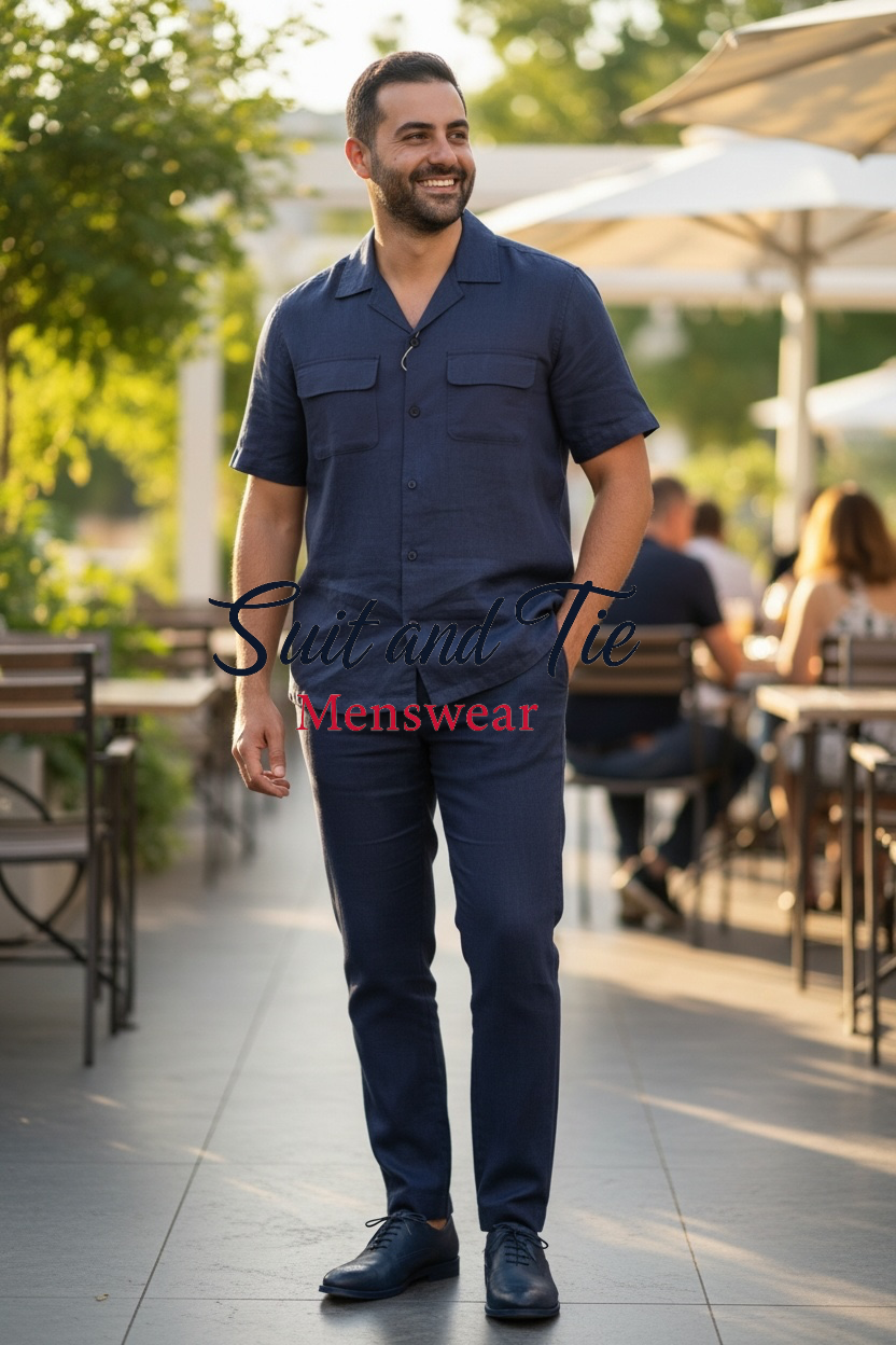 Stacy Adams | 3510 | Solid Linen Set