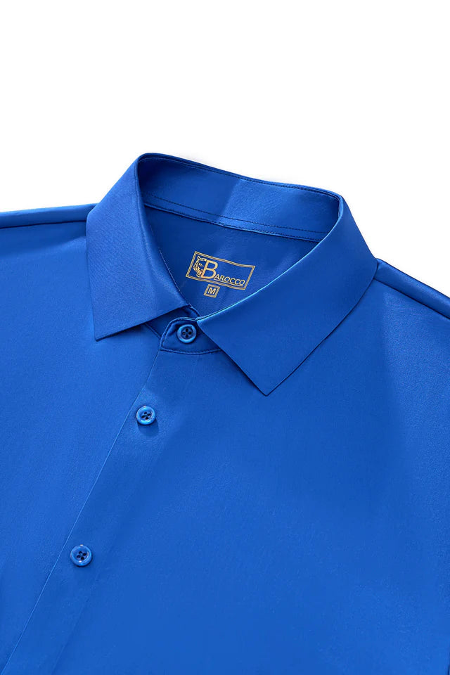 B400 ~ SATIN SIGNITURE STITCHLESS STRETCH SHIRT ~ BAROCCO