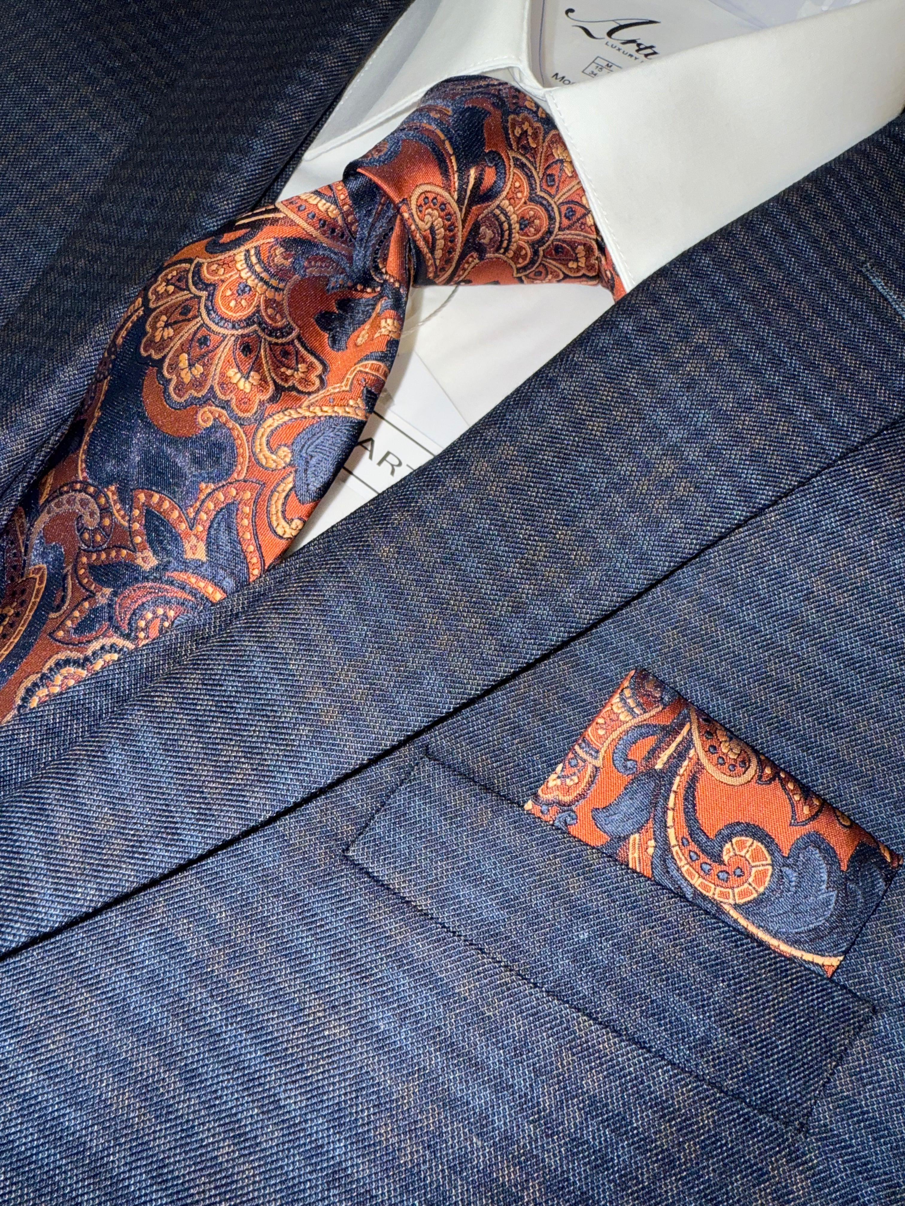 STUDIO FERARA | 31702 | 3PC PLAID SUIT | MODERN FIT